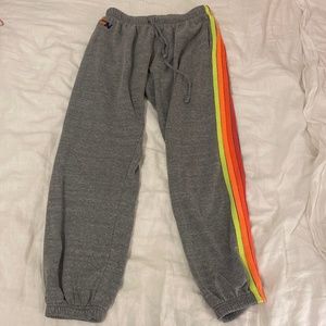 grey aviator nation sweatpants